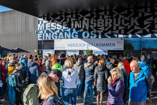 Alpinmesse Besucherandrang Eingang | © Congress Messe Innsbruck Alpinmesse Besucherandrang Eingang | © Congress Messe Innsbruck